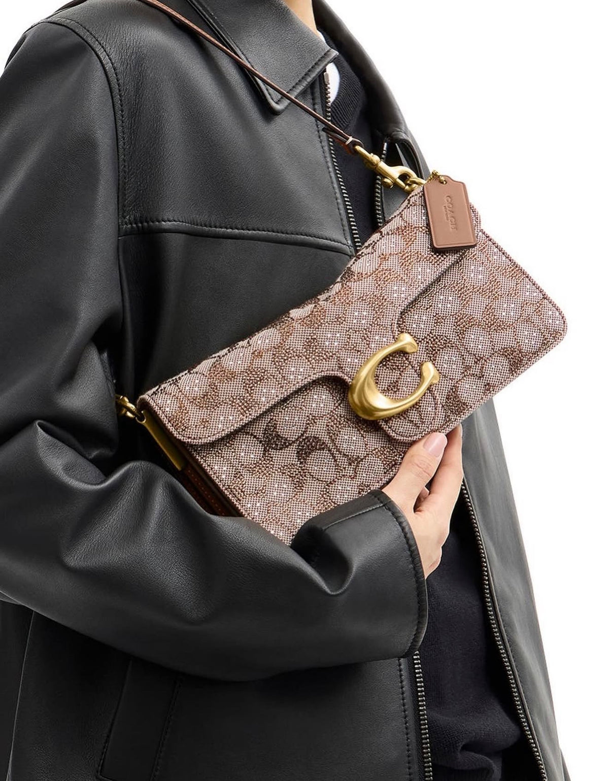Coach Tabby 26 Crystal Signature Jacquard