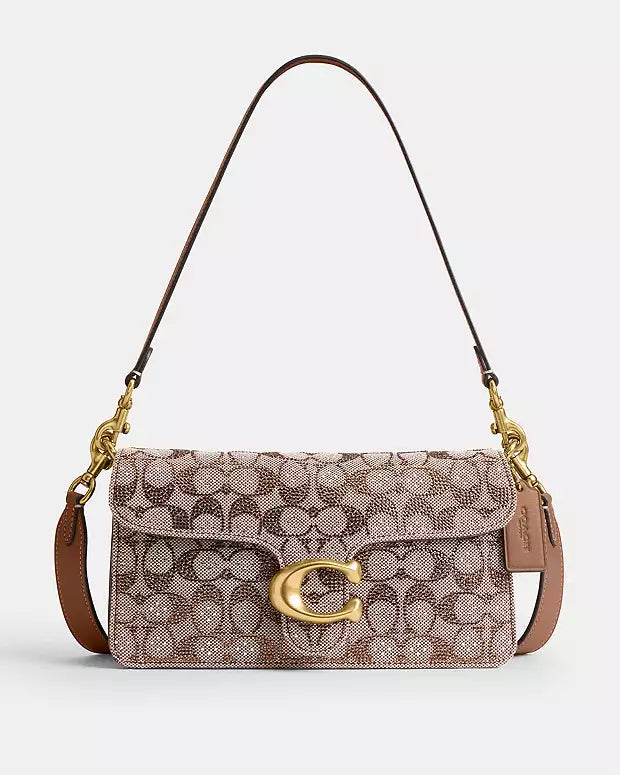 Coach Tabby 26 Crystal Signature Jacquard