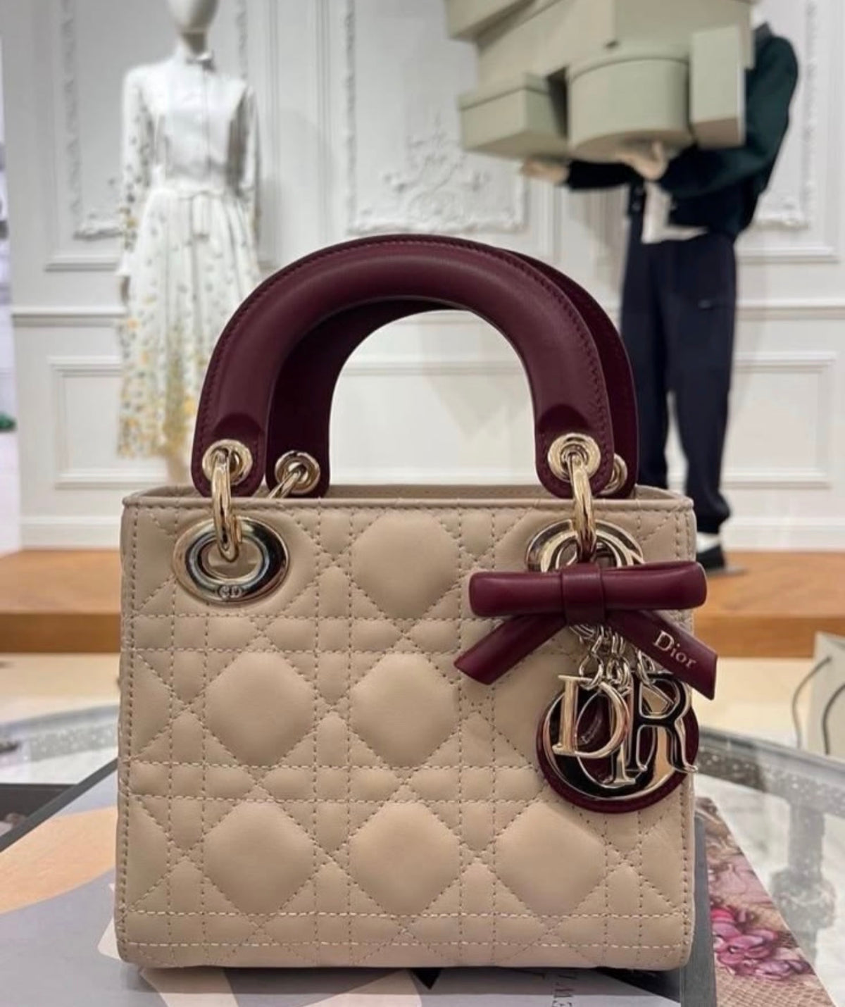 Lady Di*r Medium Bow Bag 2026 Collection