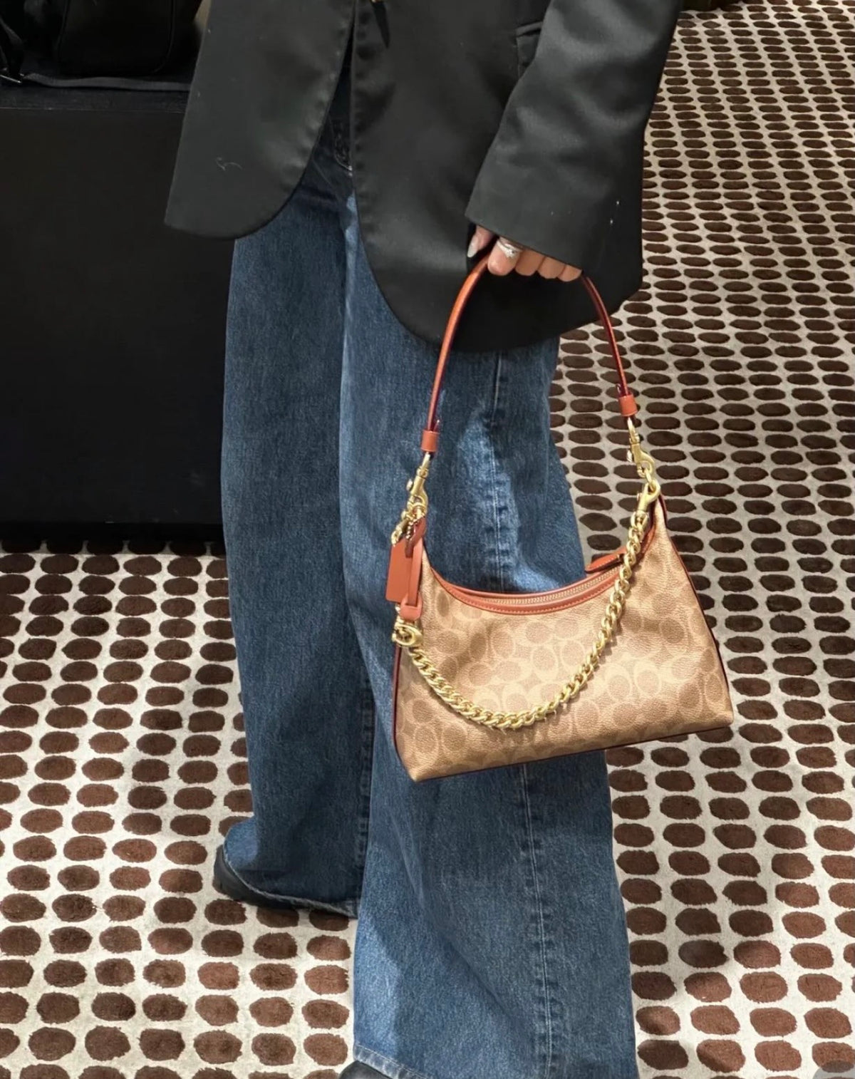 Coach Juliet Shoulder Bag 25 Signature Canvas Brown