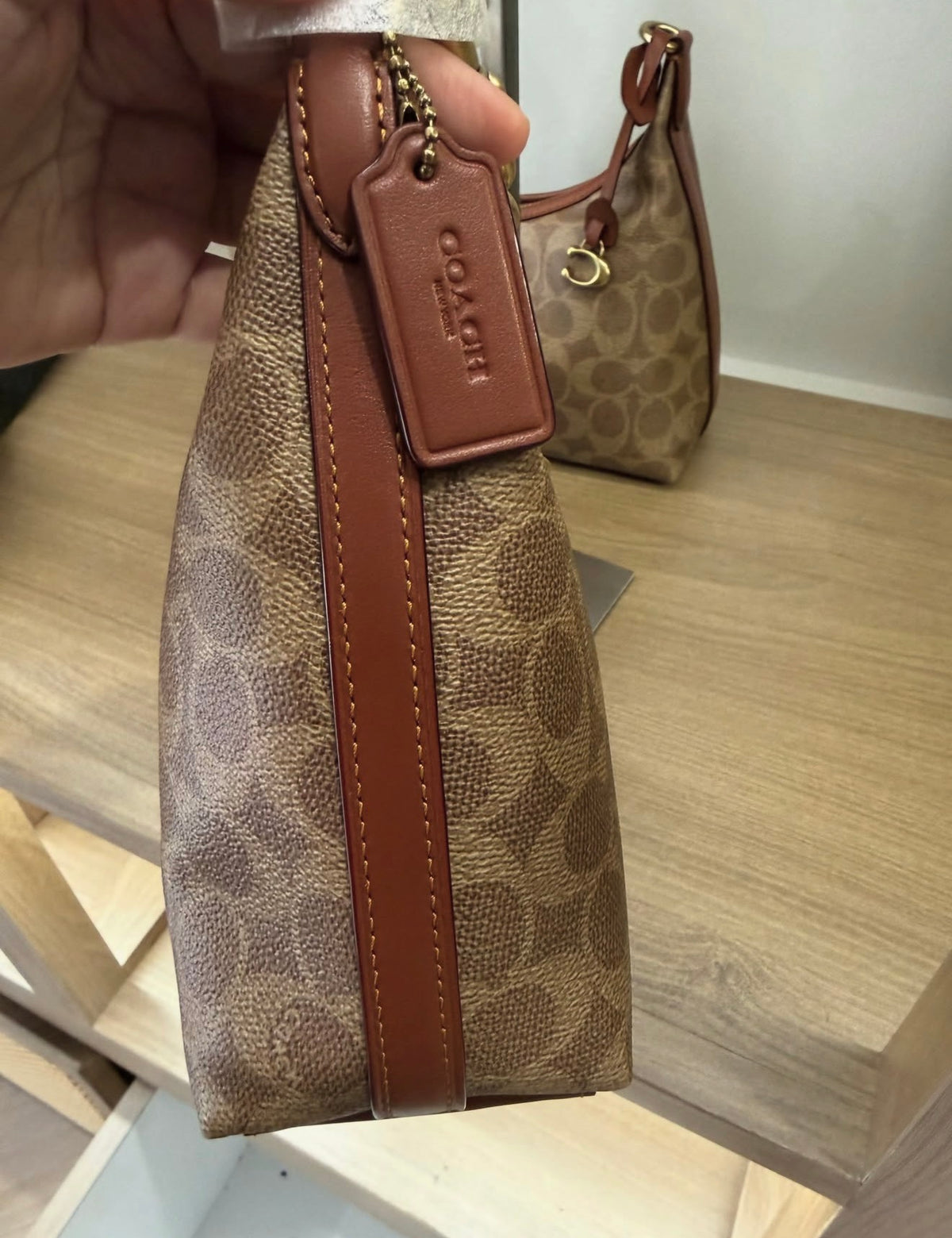 Coach Juliet Shoulder Bag 25 Signature Canvas Brown