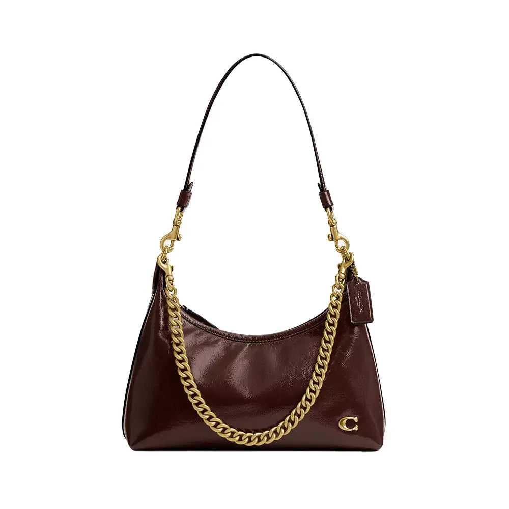 Coach Juliet Shoulder Bag 25 in Patent Leather Maple