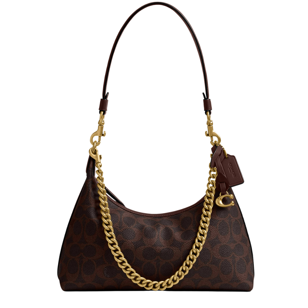 Coach Juliet Shoulder Bag 25 Maple Canvas Signature