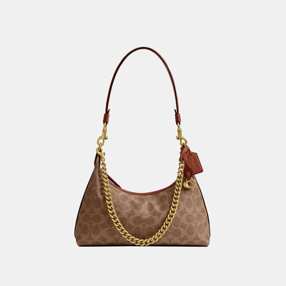 Coach Juliet Shoulder Bag 25 Signature Canvas Brown