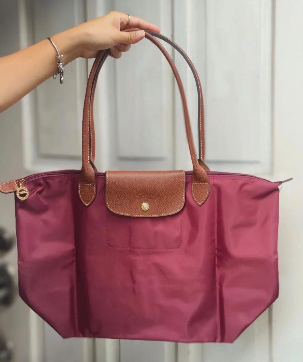 LC Medium Tote - Burgundy