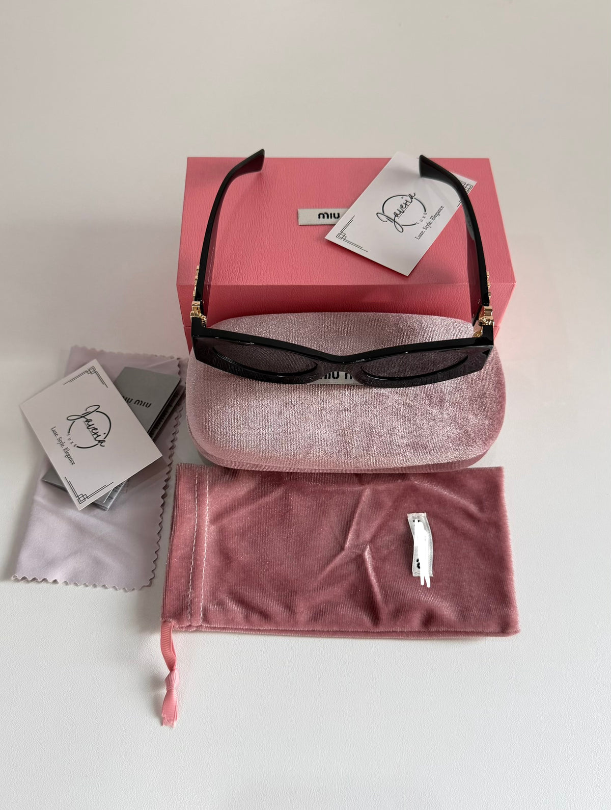 Miu Miu Black Sunglasses With Complete Packaging