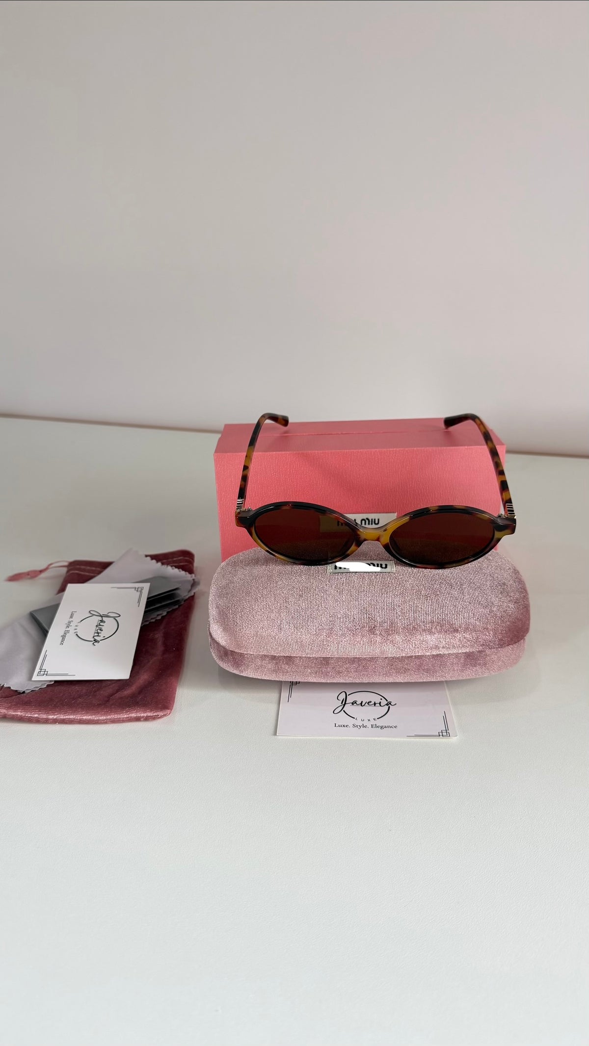Miu Miu Round Sunglasses With Complete Packaging