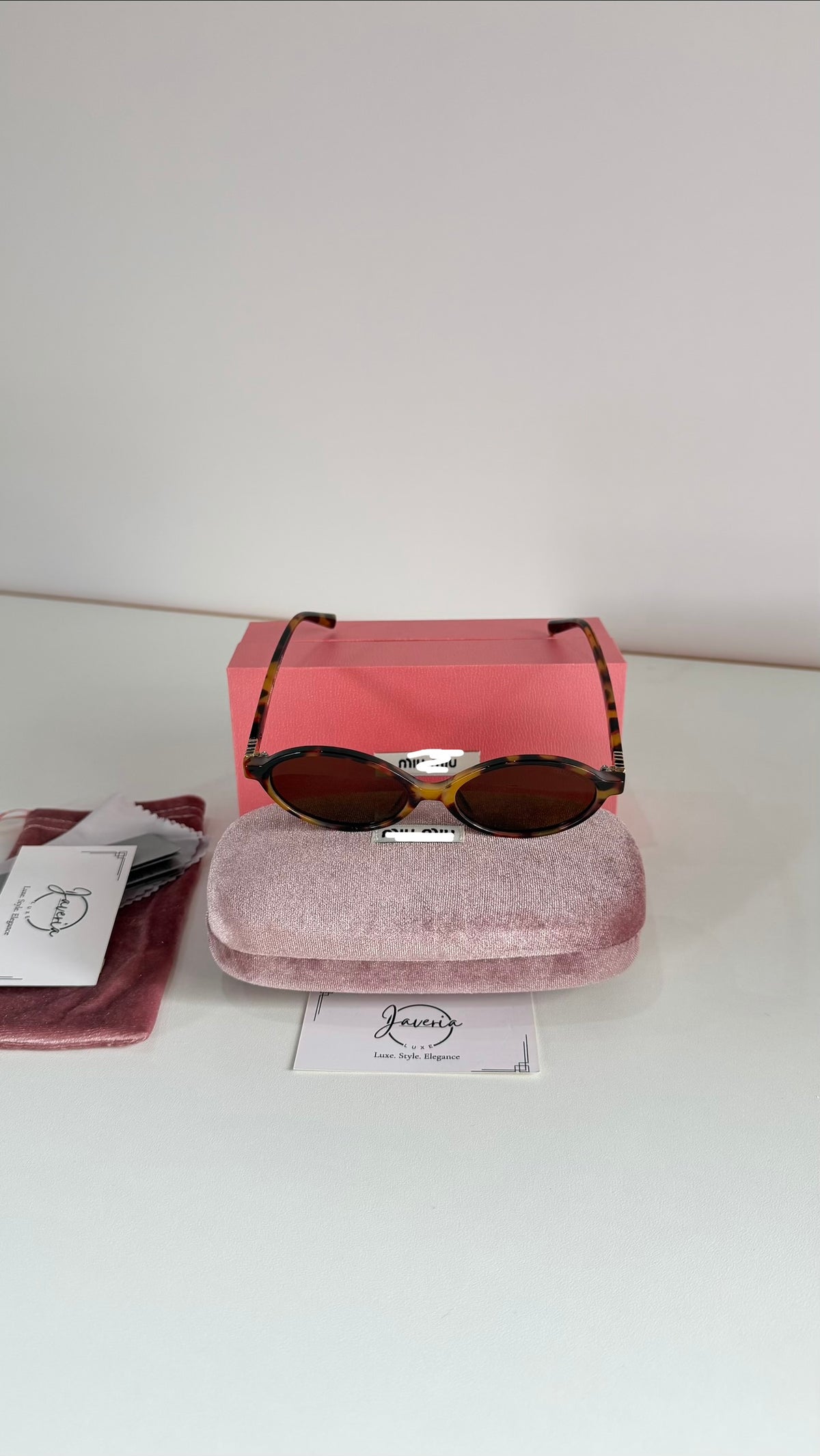 Miu Miu Round Sunglasses With Complete Packaging