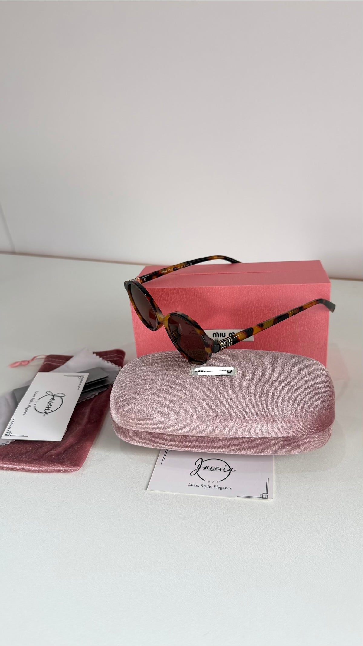 Miu Miu Round Sunglasses With Complete Packaging