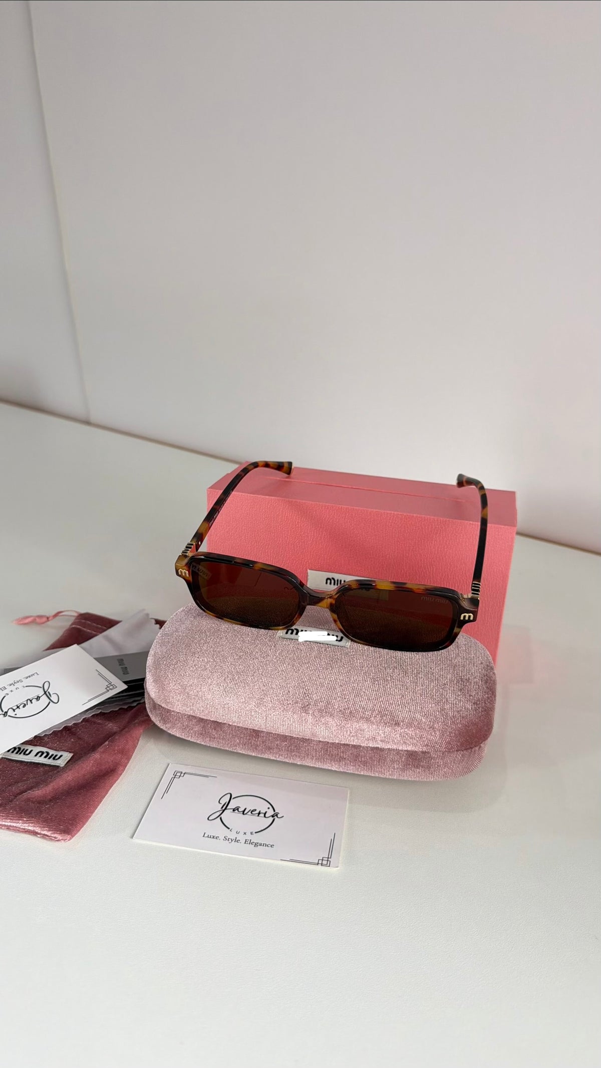 Miu Miu Brown Sunglasses With Complete Packaging