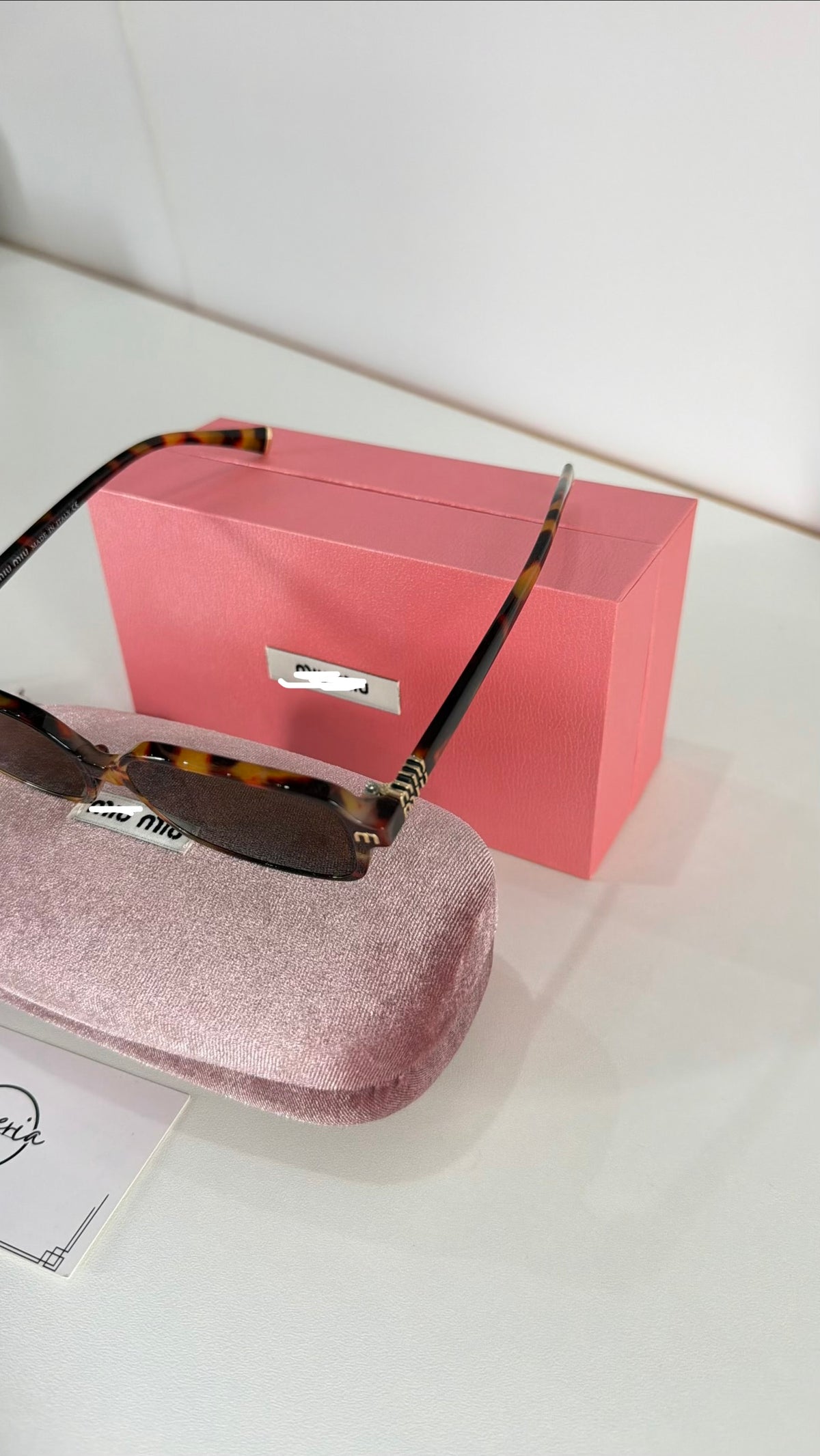 Miu Miu Brown Sunglasses With Complete Packaging