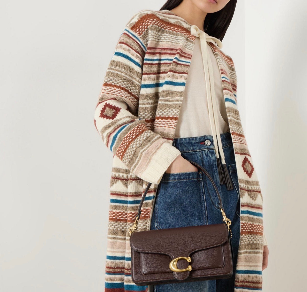 Tabby 26 Genuine Leather Bag - Maple