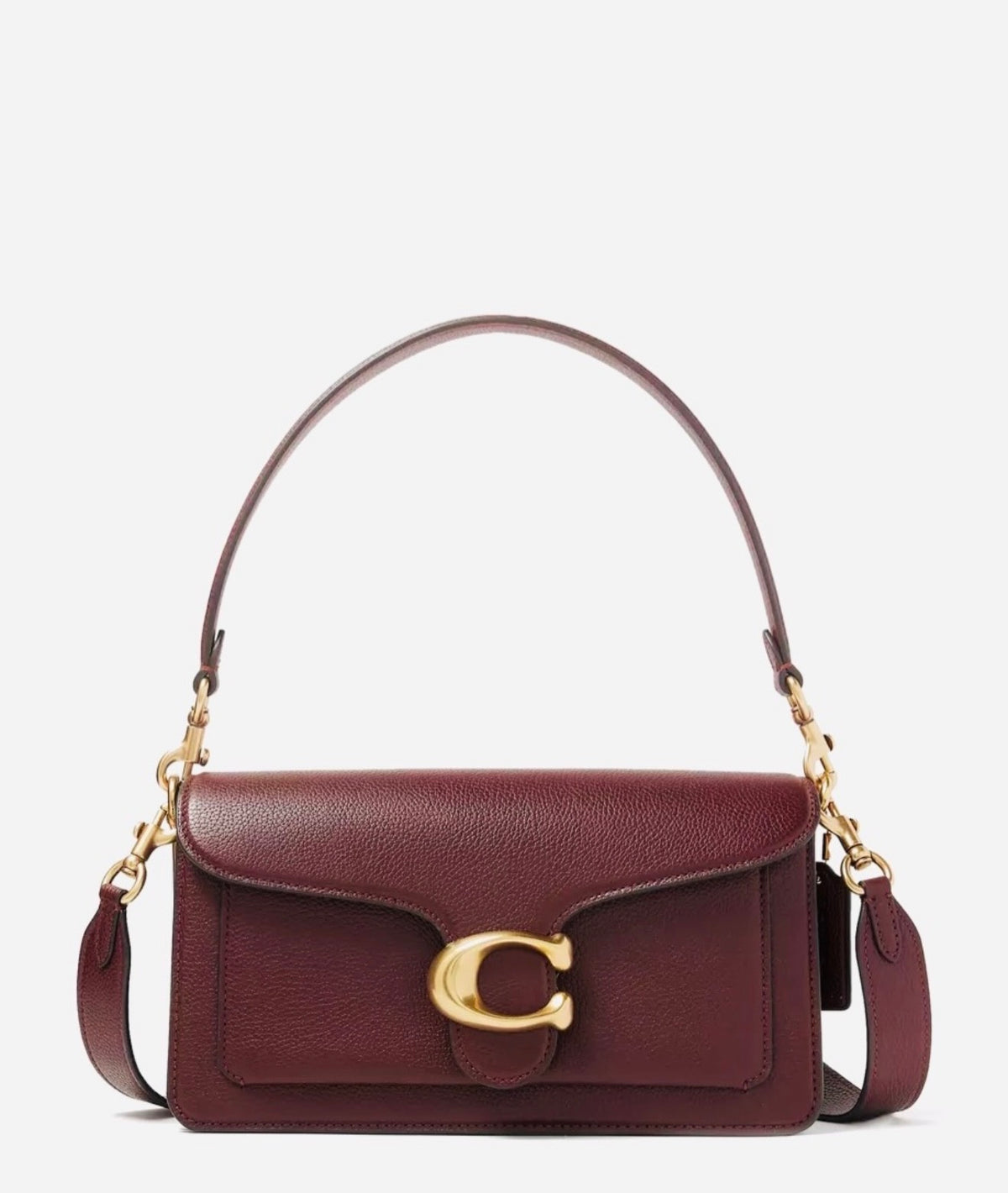 Tabby 26 Genuine Leather Bag - Burgundy
