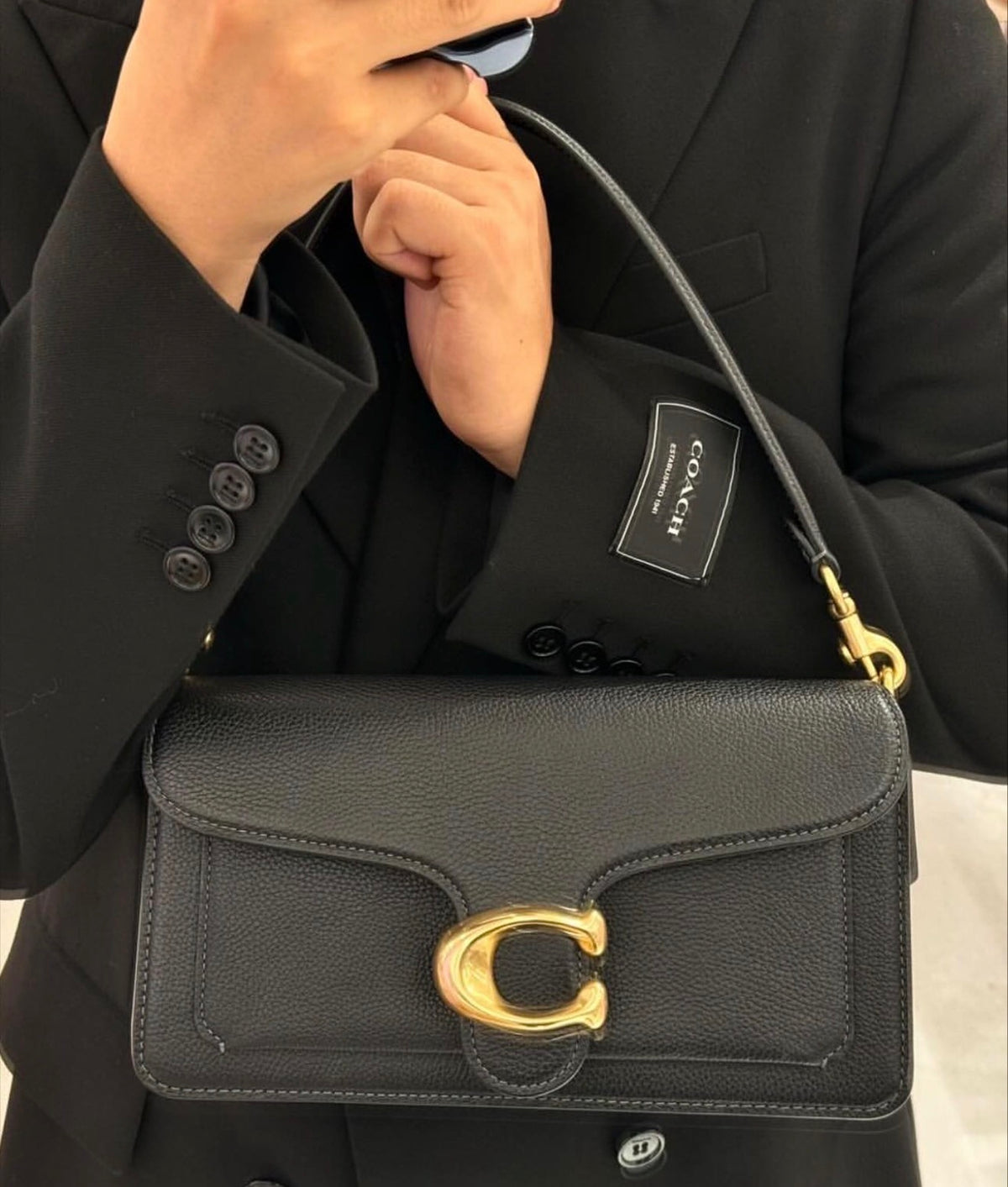 Tabby 26 Genuine Leather Bag - Black