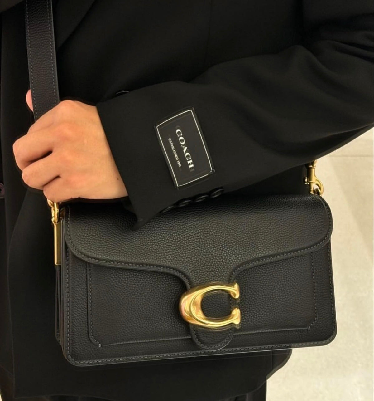 Tabby 26 Genuine Leather Bag - Black