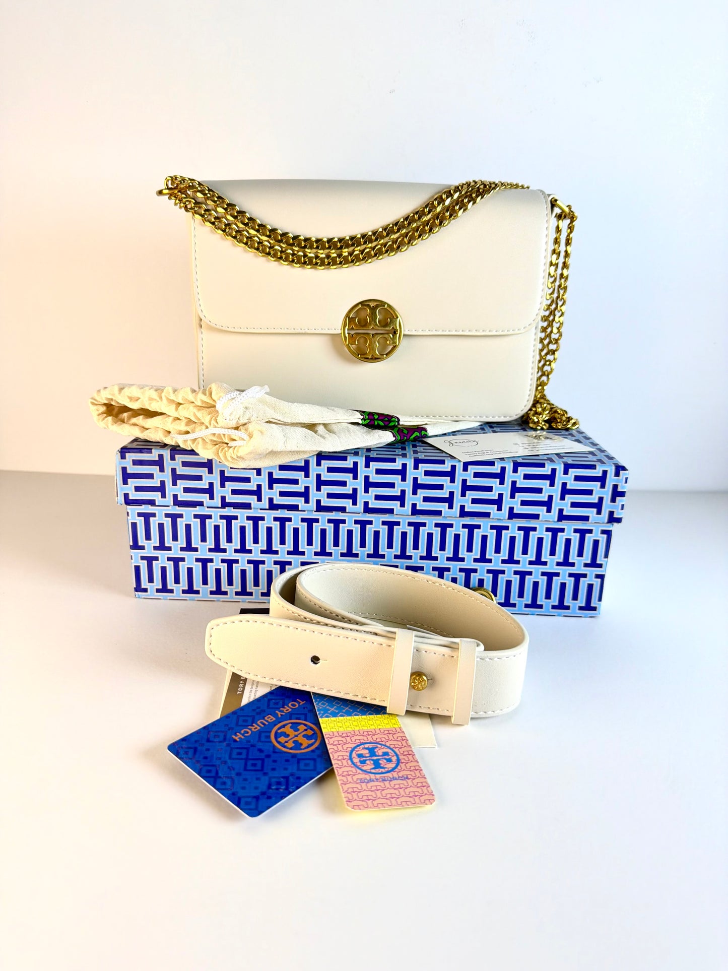 Tory Burch Chelsea Shoulder Bag - White