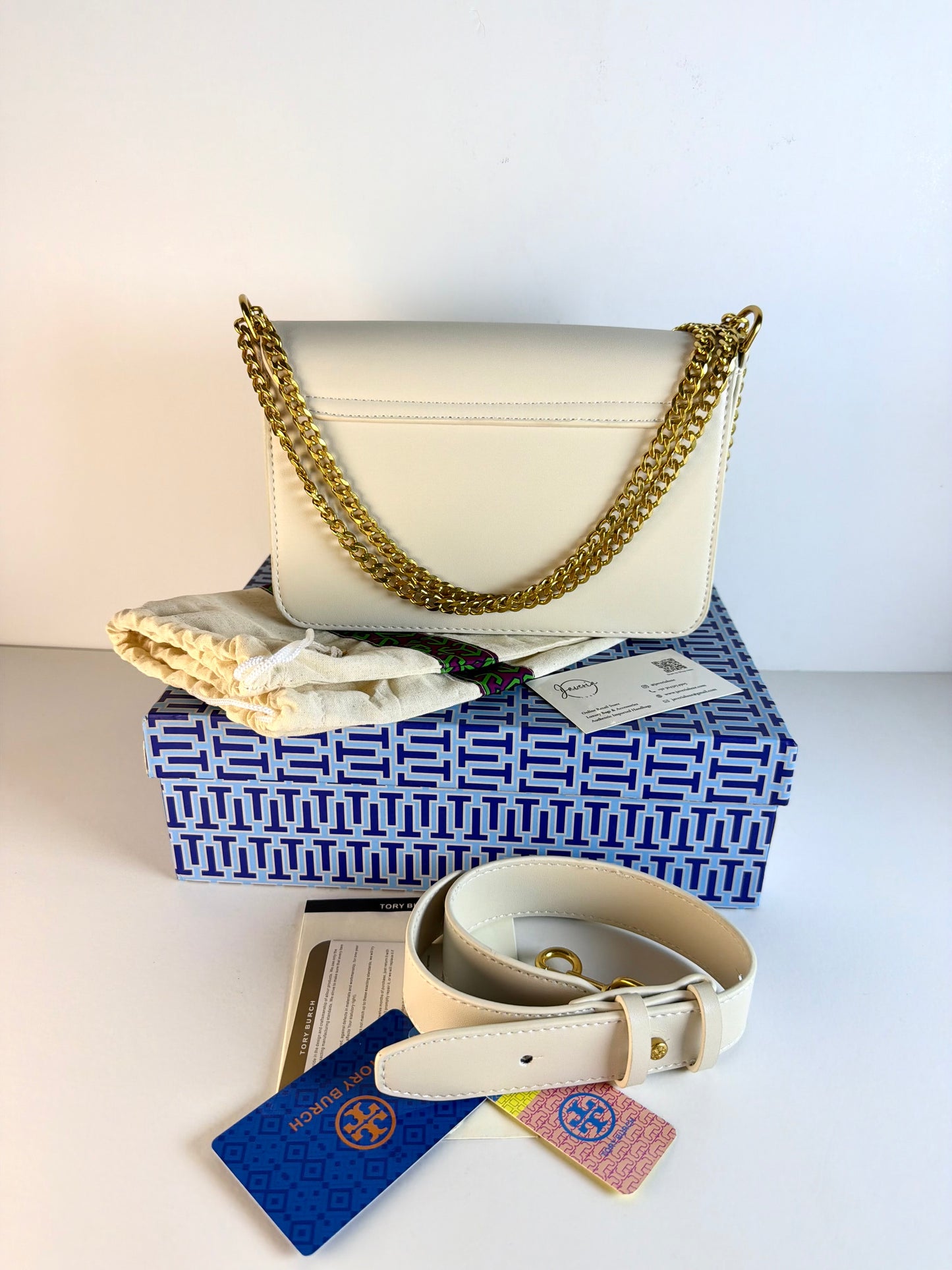 Tory Burch Chelsea Shoulder Bag - White