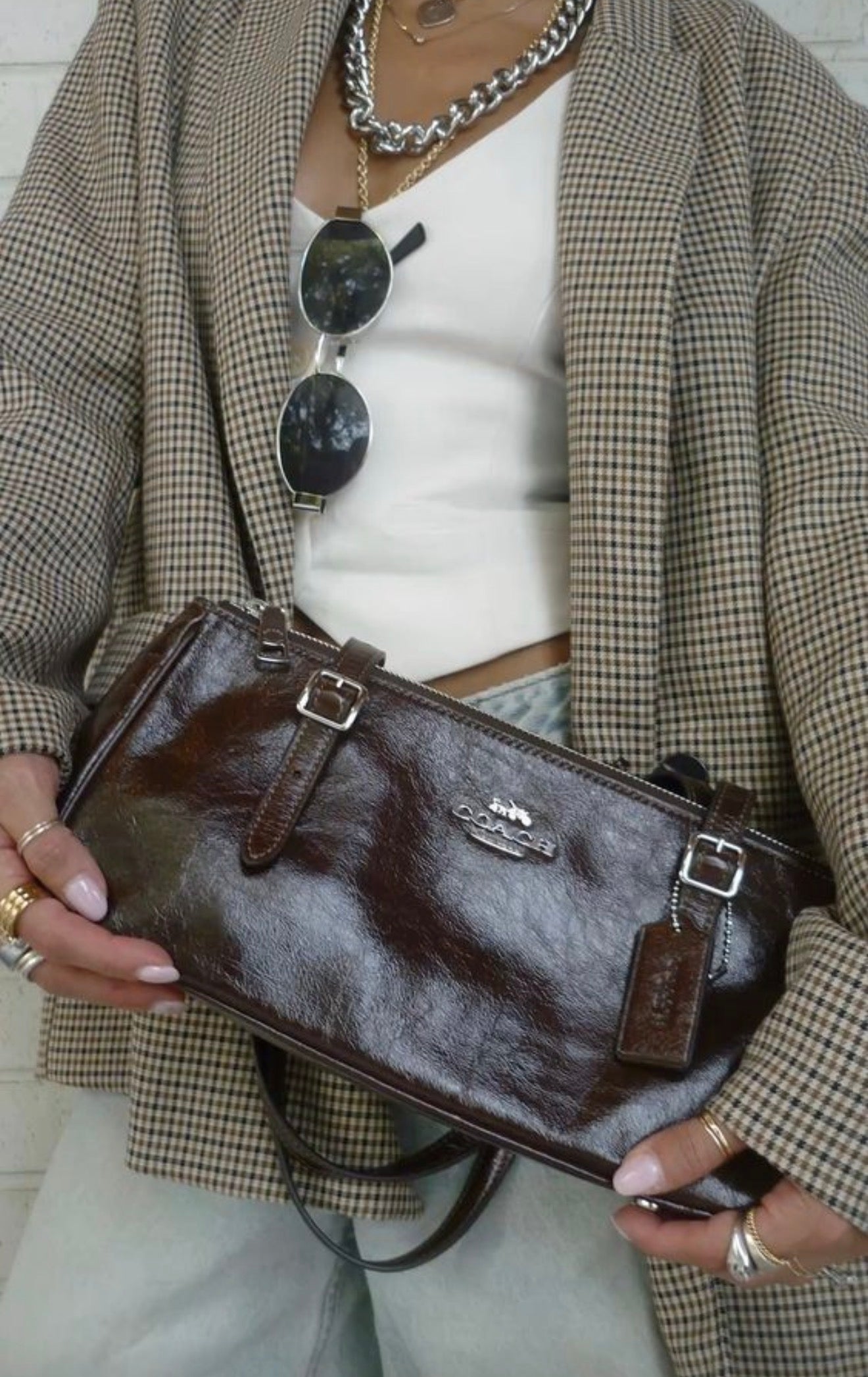 Coach Asher Shoulder Bag - Brown