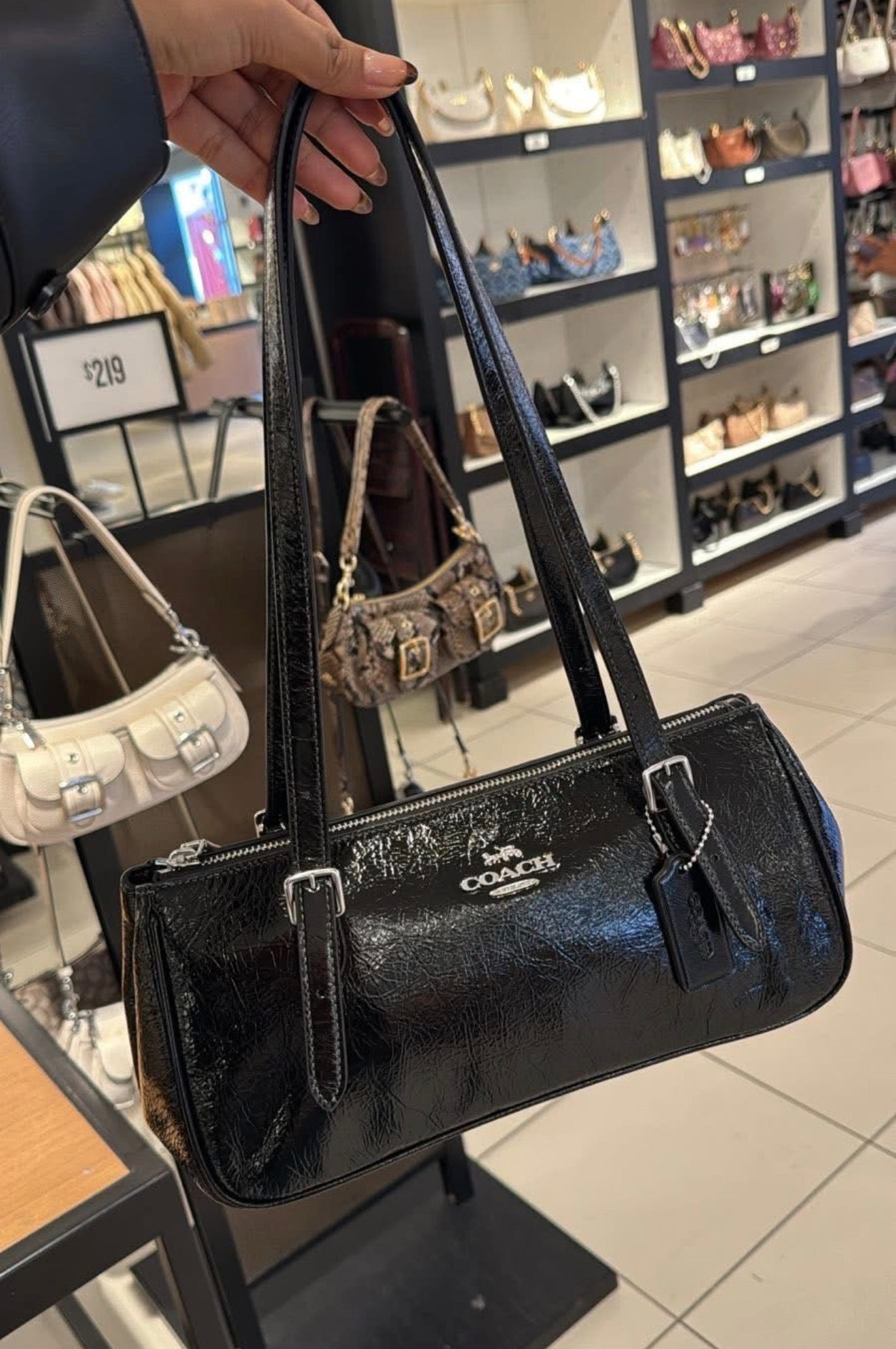 Coach Asher Shoulder Bag - Black