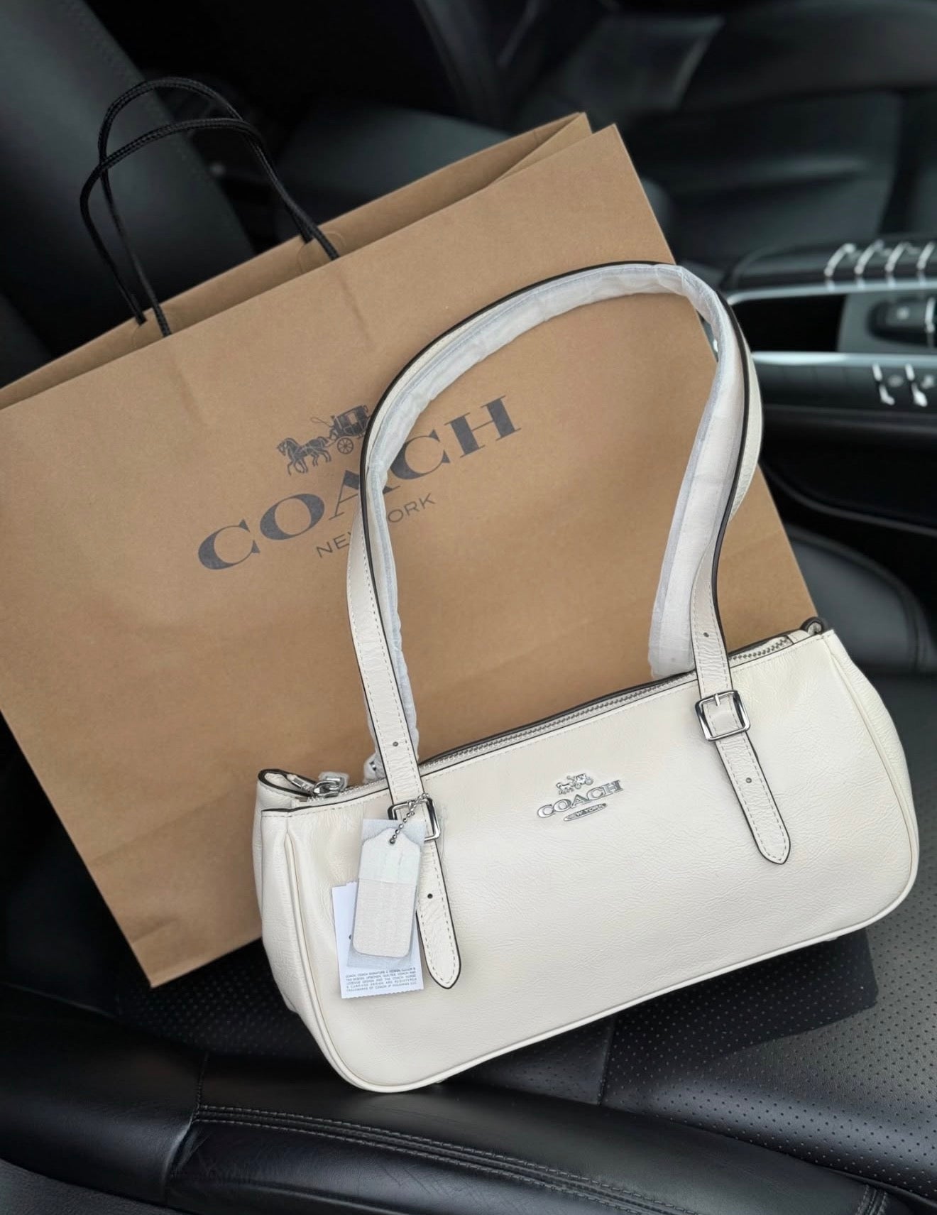 Coach Asher Bag - Milky White