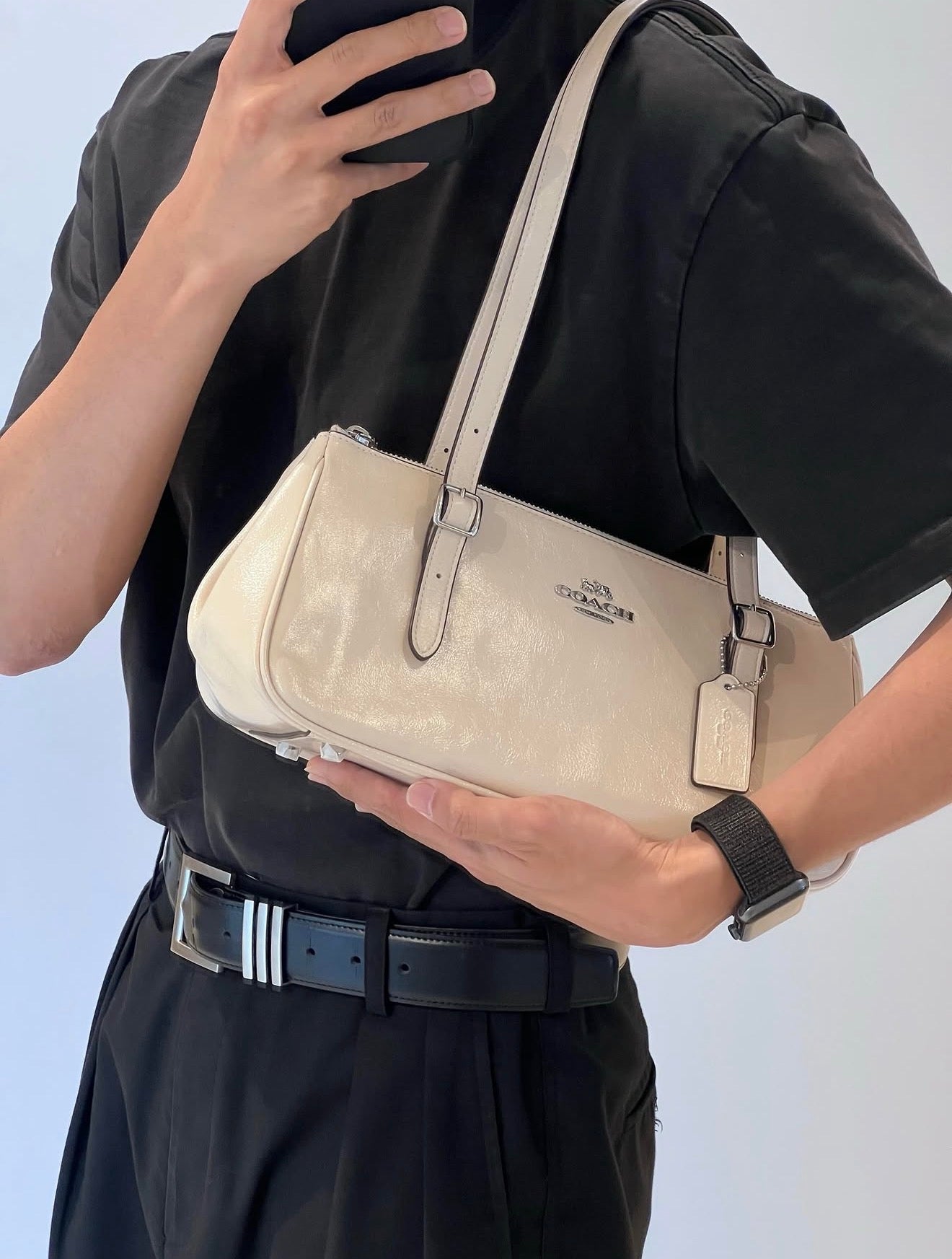 Coach Asher Bag - Milky White