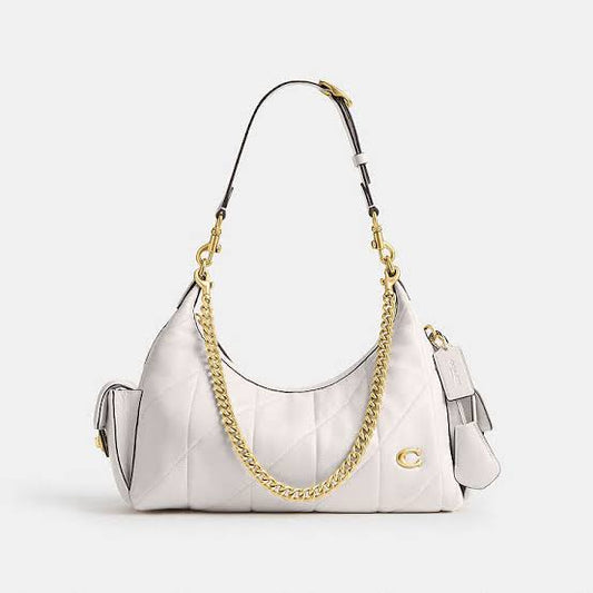 Coa*h Juliet 30 with Pockets Quilted Bag - White