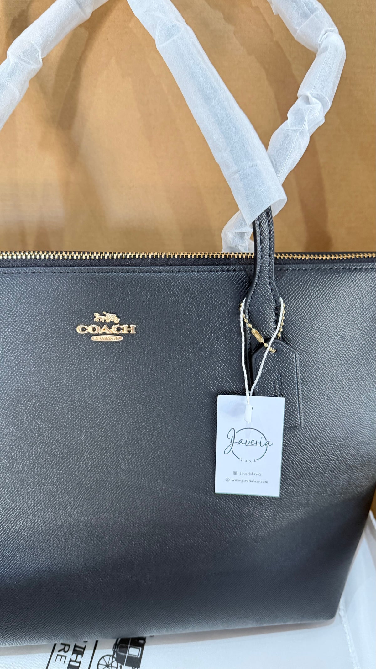 Coach Zip Tote Bag - Black