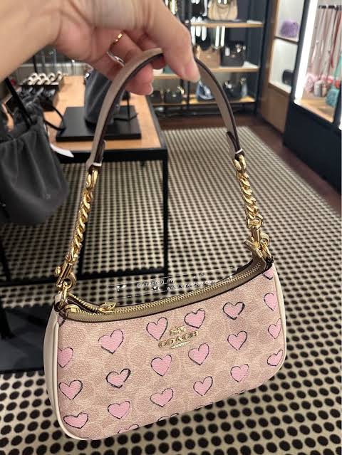 Teri Shoulder Bag With Heart Prints
