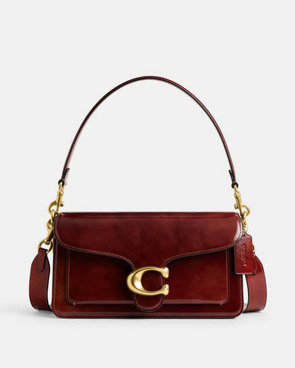 Tabby 26 Spazzolato leather Bag (Burgundy)