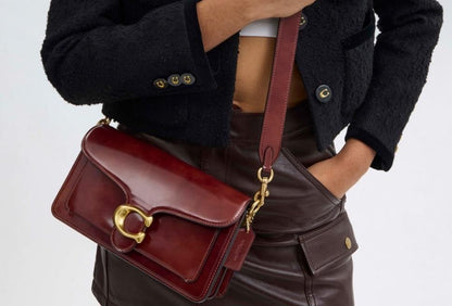 Tabby 26 Spazzolato leather Bag (Burgundy)