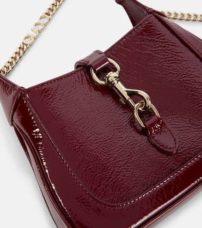Guc*i Jackie Notte Mini Bag - Burgundy