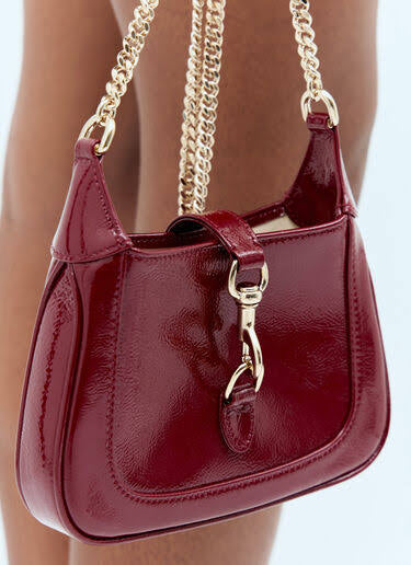 Guc*i Jackie Notte Mini Bag - Burgundy