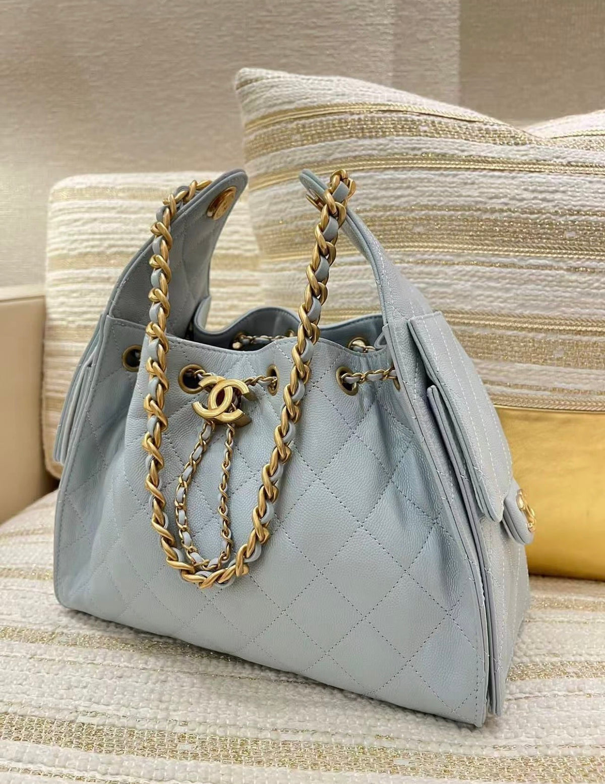 Chan*l Hobo 25 Small Bag with Complete Box Packaging