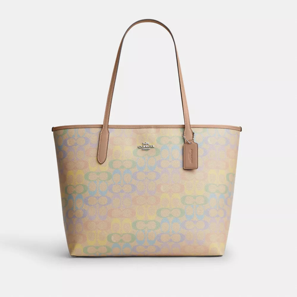 Coach Multicoloured Leather Zip Tote Bag