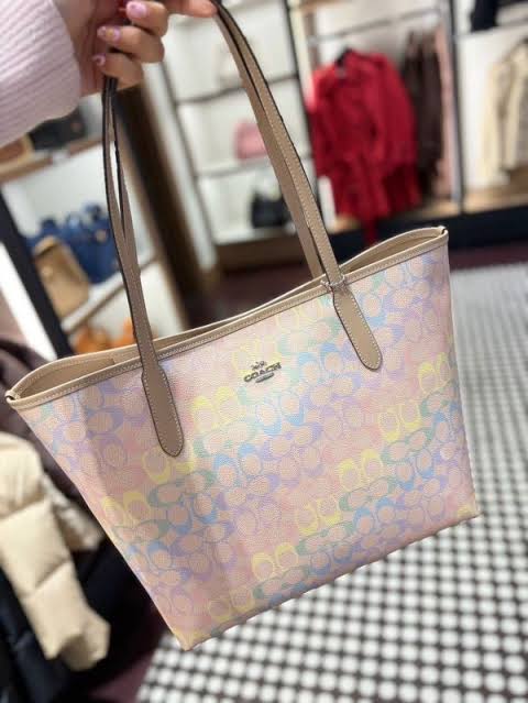 Coach Multicoloured Leather Zip Tote Bag