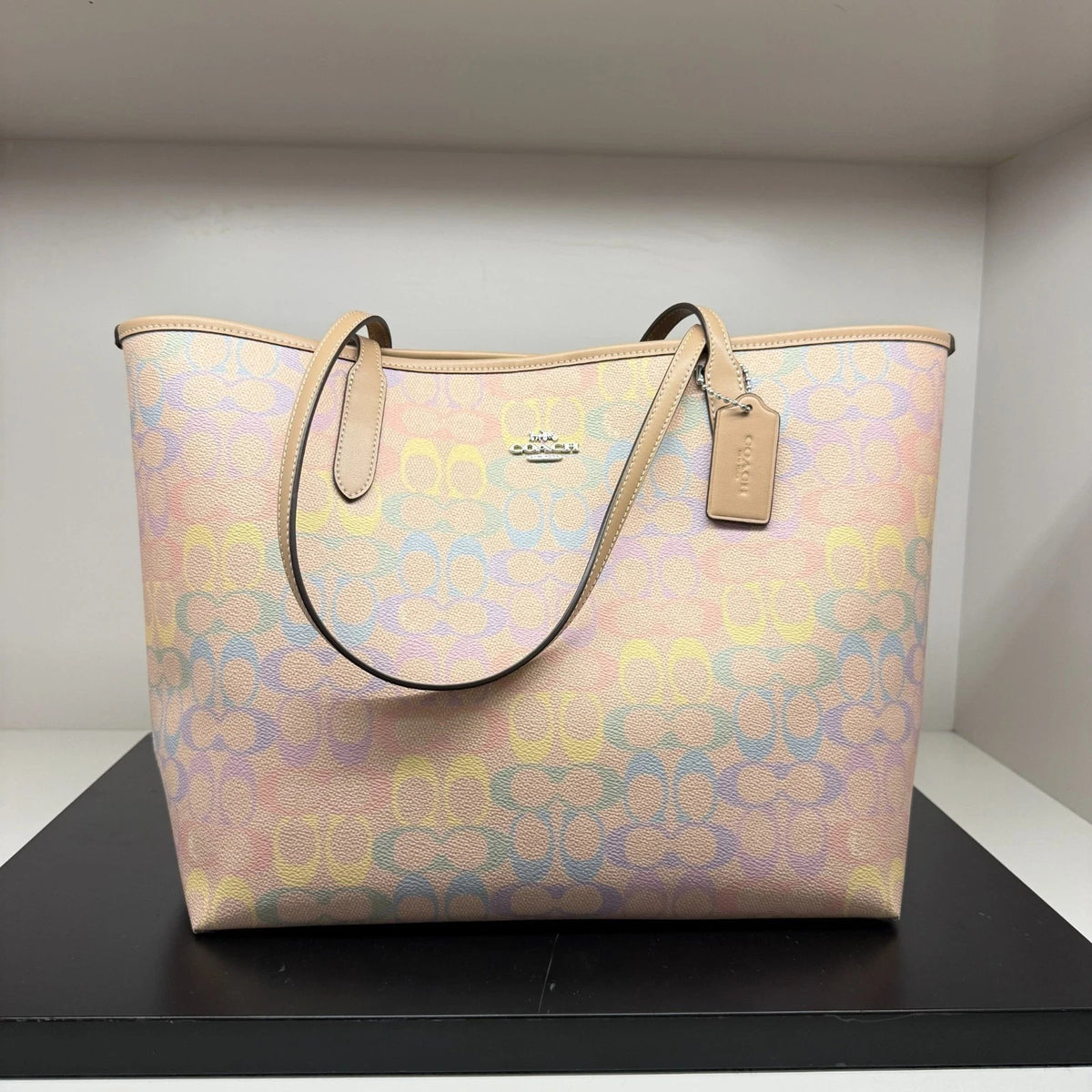 Coach Multicoloured Leather Zip Tote Bag