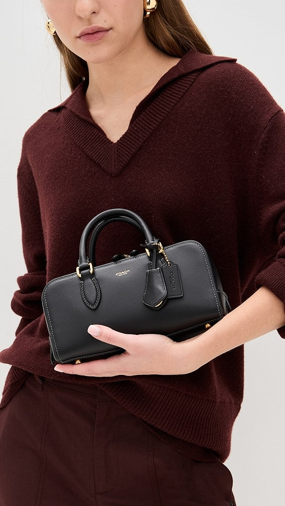 Coach Bowery Satchel 22 Bag - Black
