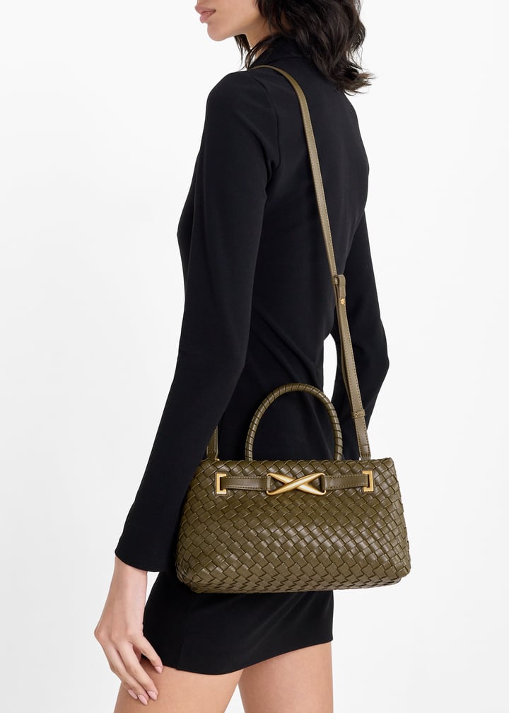 JW PEI Elora Woven Tote Bag - Dark Olive