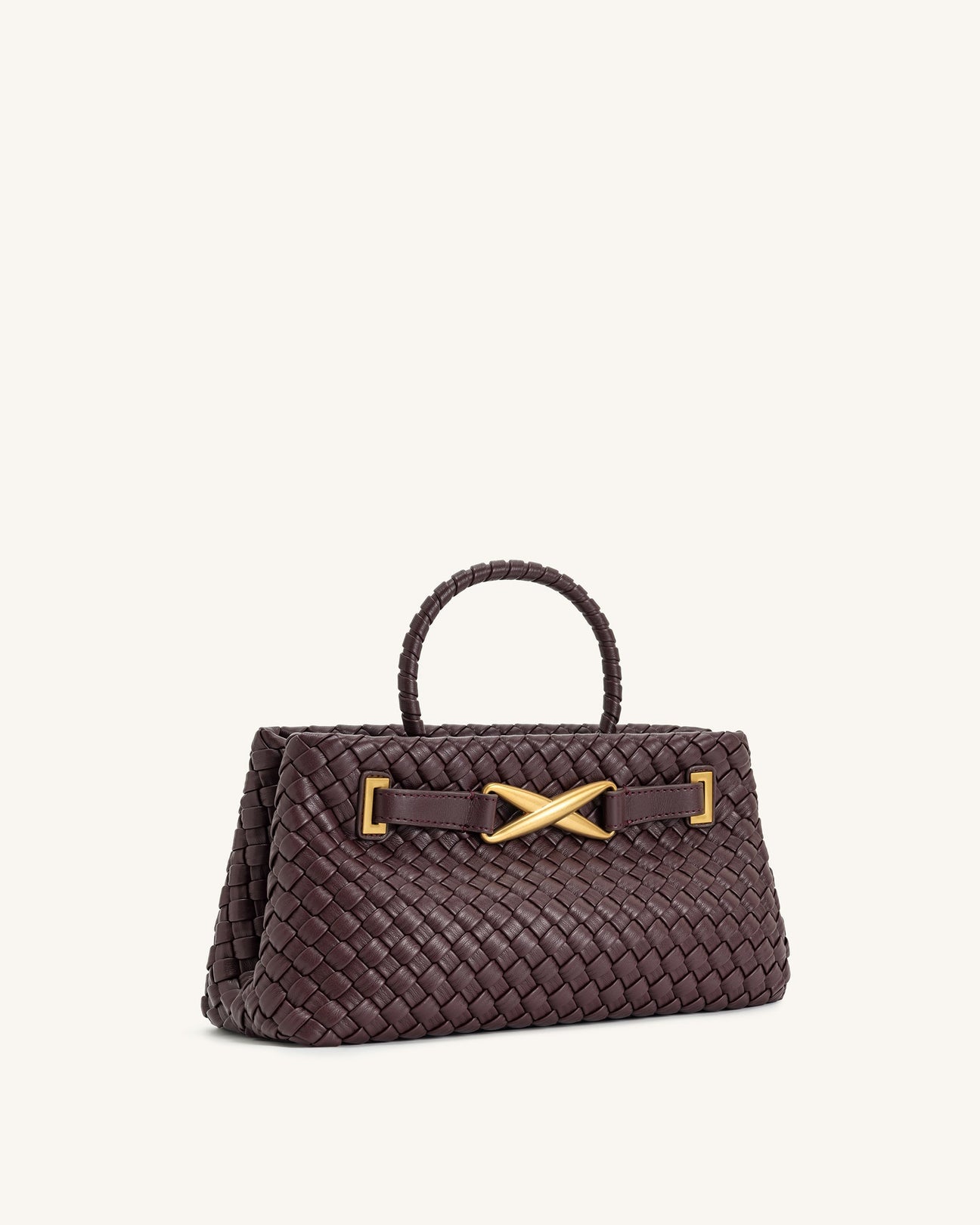 JW PEI Elora Woven Tote Bag - Dark Brown