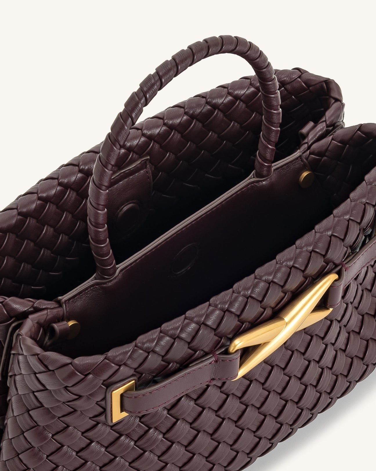 JW PEI Elora Woven Tote Bag - Dark Brown