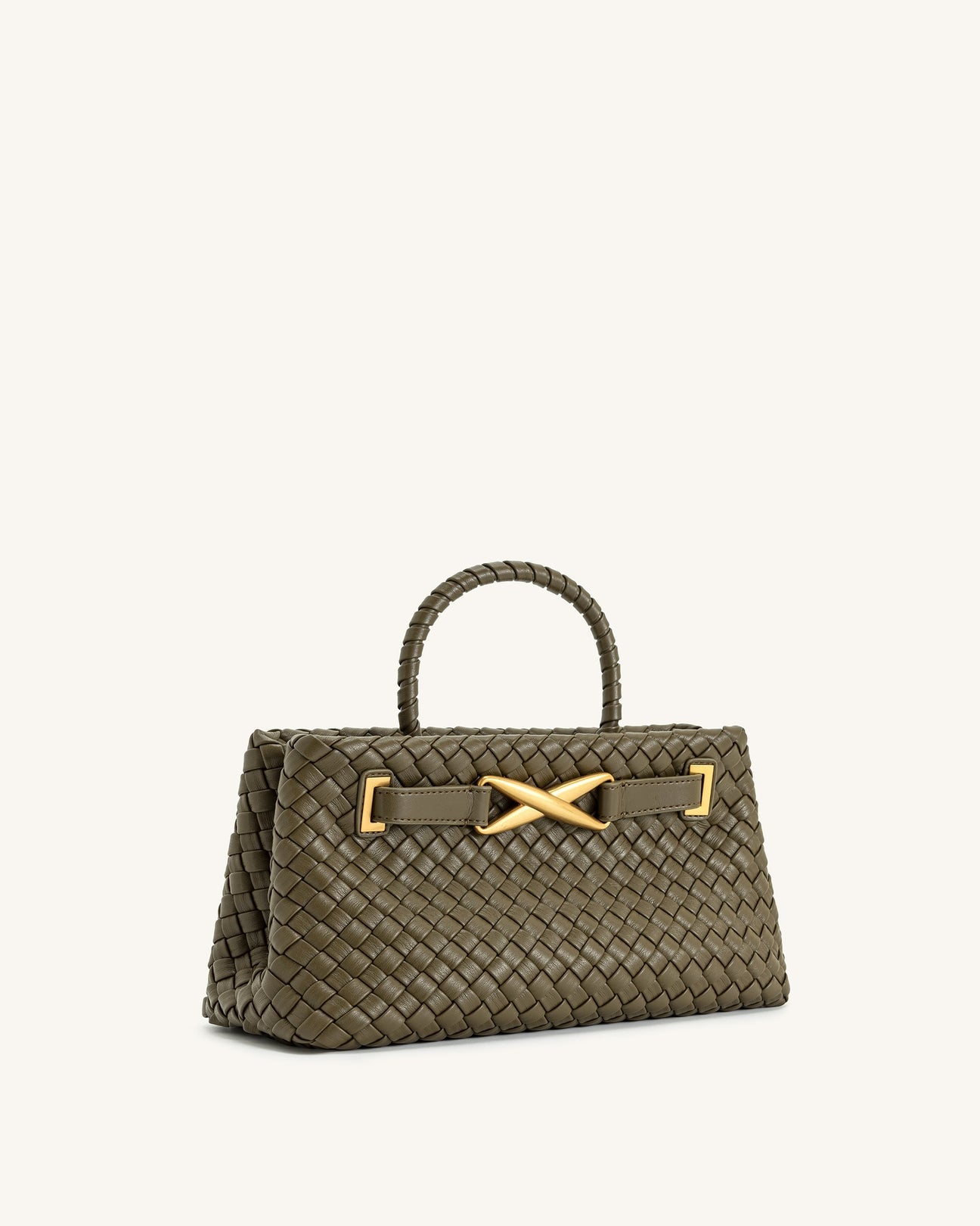 JW PEI Elora Woven Tote Bag - Dark Olive