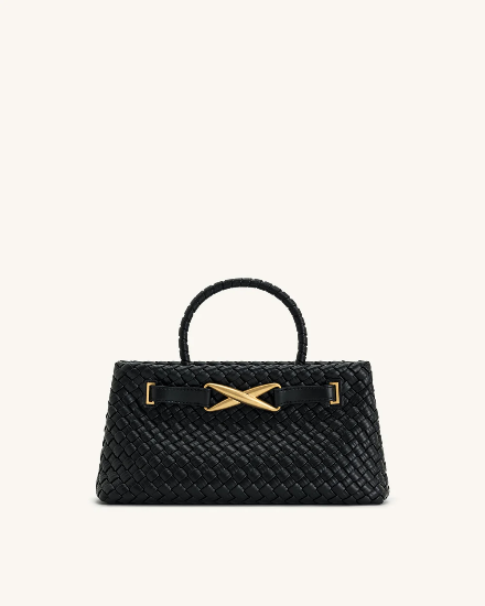 JW PEI Elora Woven Tote Bag - Black