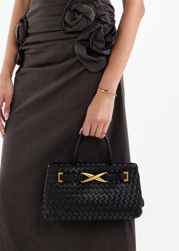 JW PEI Elora Woven Tote Bag - Black