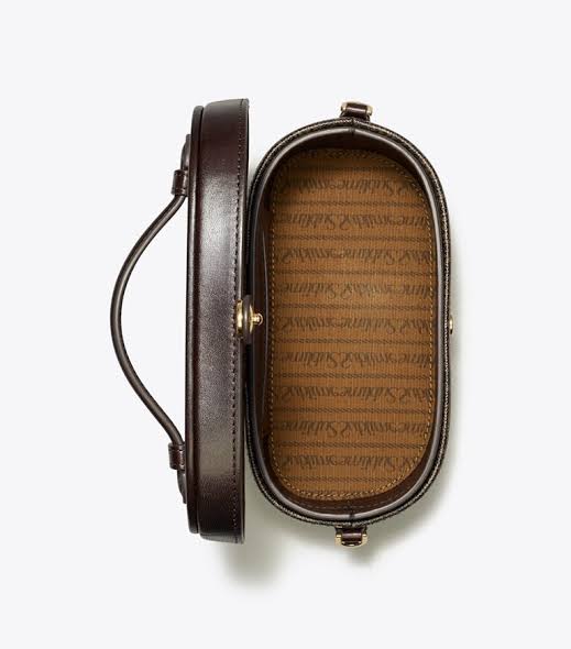 T Monogram Vanity Bag - Brown