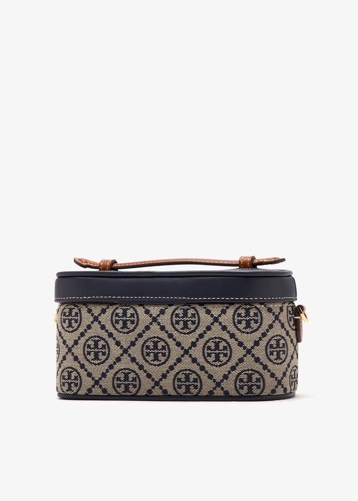 T Monogram Jacquard Vanity Bag - Blue