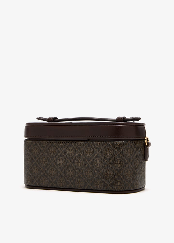 T Monogram Vanity Bag - Brown