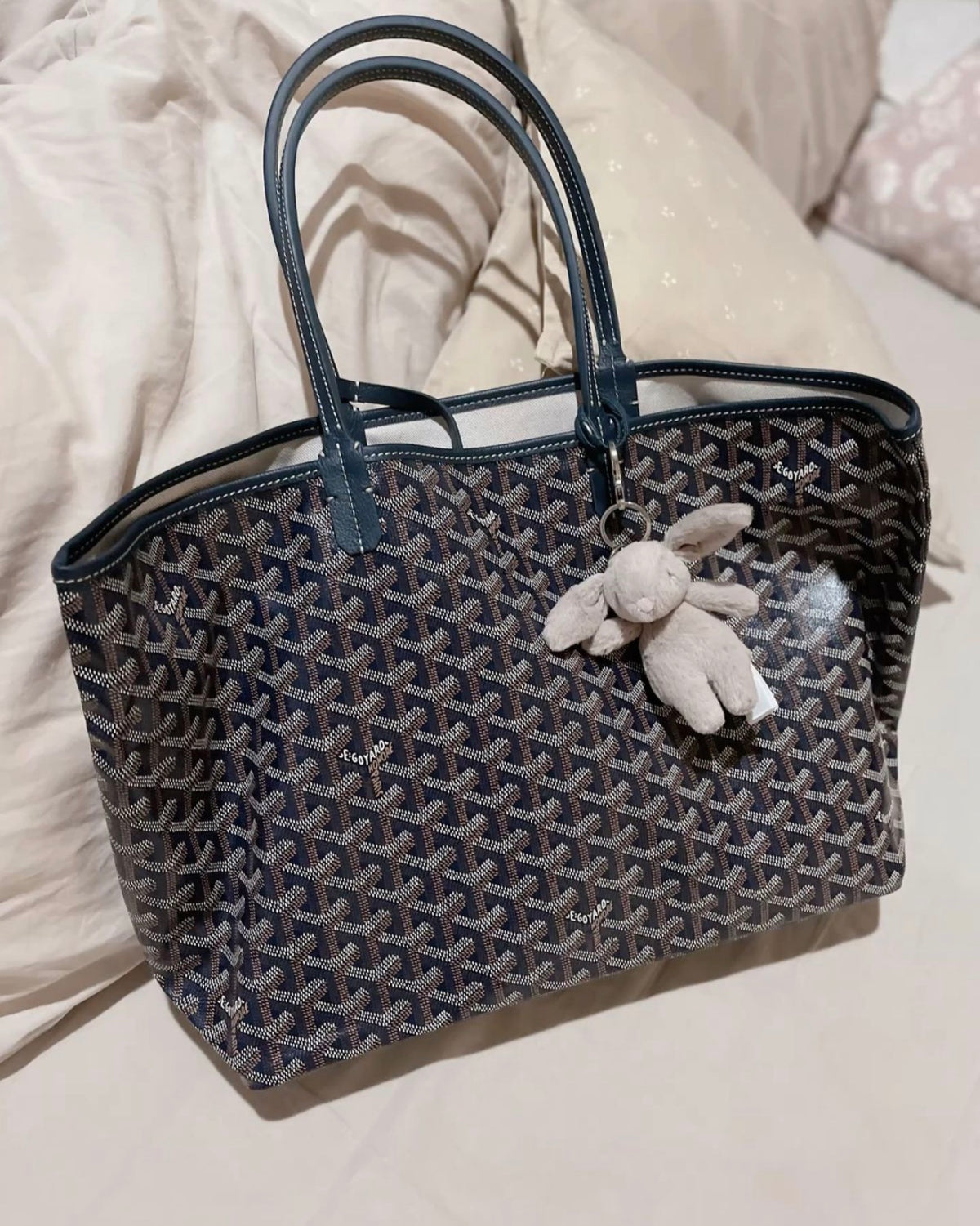 Goy*rd Medium Tote Bag - Navy Blue