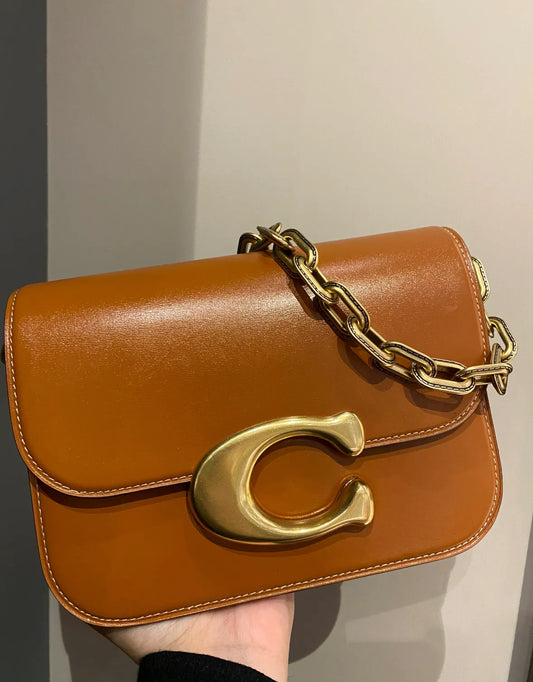 COACH IDOL BAG - BROWN