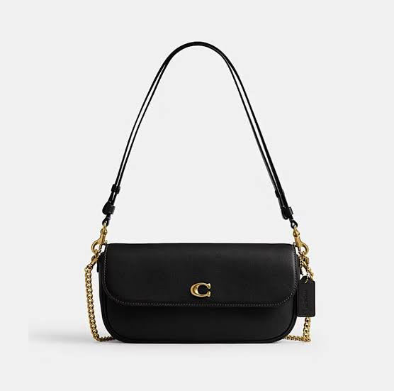 Brook Flap Chain Bag - Black