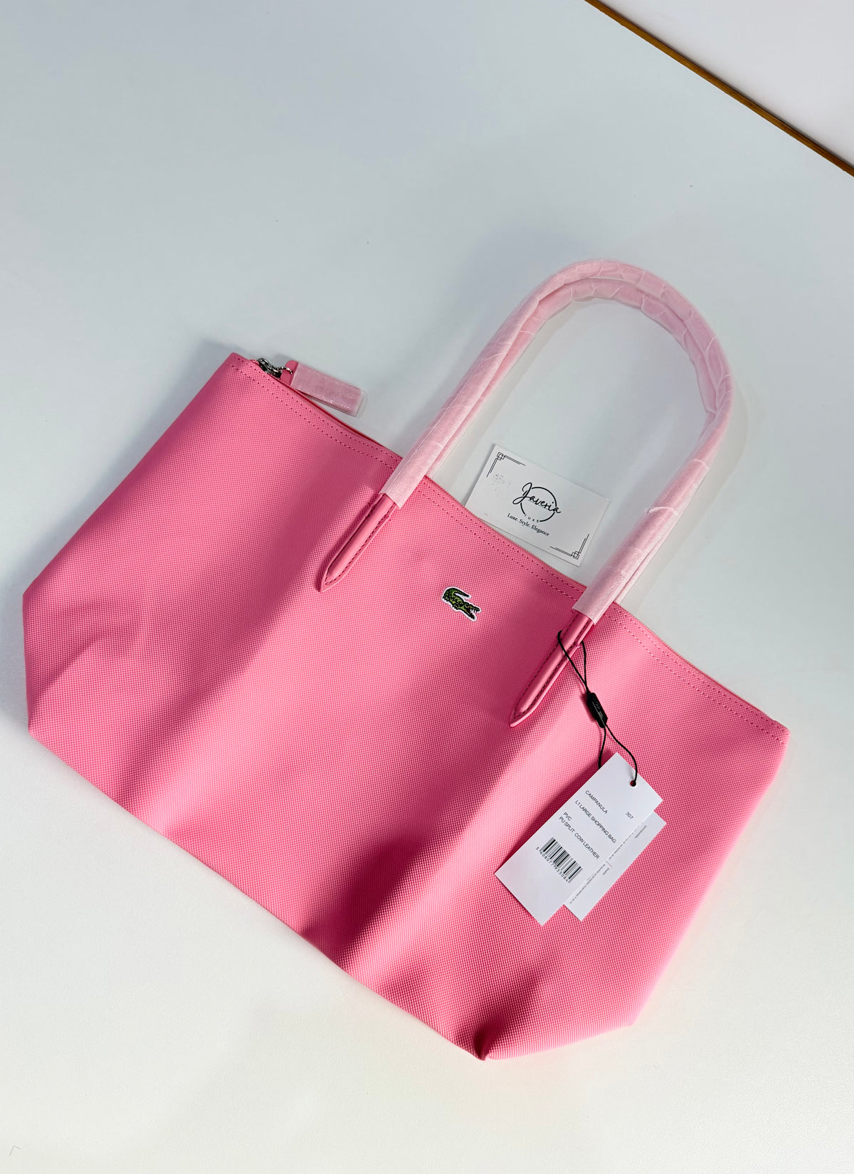 Anna Zip Tote Bag - Pink